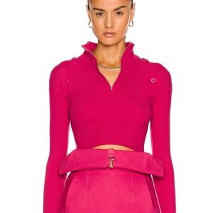 JACQUEMUS Pink 'La Maille Bormio' Turtleneck (NEW)